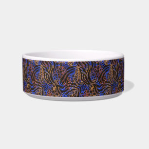 Luxurious Leopard and Zebra Print Pattern Bowl