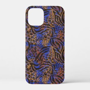 Luxurious Leopard and Zebra Print Pattern iPhone 12 Mini Case