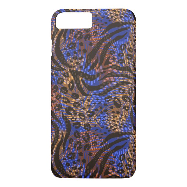 Luxurious Leopard and Zebra Print Pattern Case-Mate iPhone Case (Back)