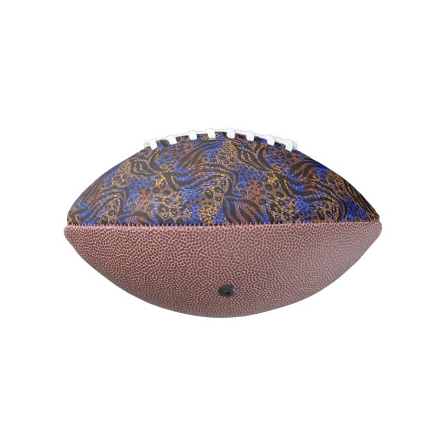 Luxurious Leopard and Zebra Print Pattern Football (Rotated 270)