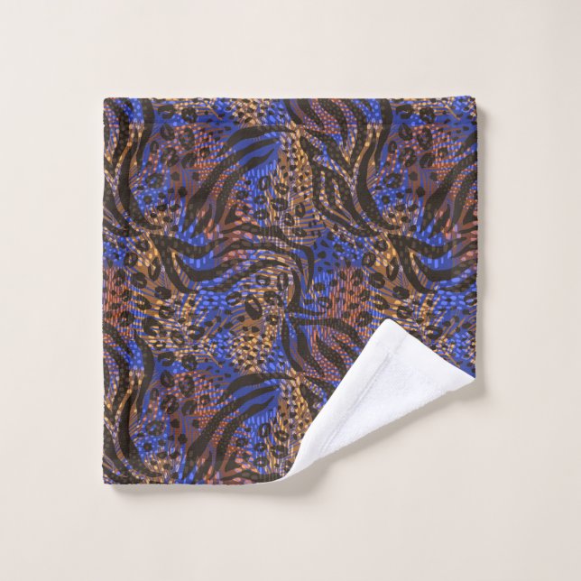 Luxurious Leopard and Zebra Print Pattern Wash Cloth (Wash Cloth)