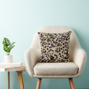 Luxurious Leopard Print Pillow. Cushion
