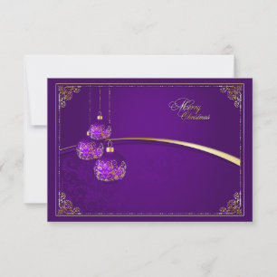 Luxurious Merry Christmas Greeting Card