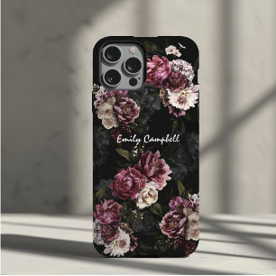 Luxurious Moody White Rose Floral Bloom iPhone 11 Pro Case