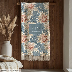 Luxurious Morris inspired custom name blanket