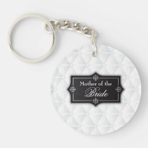 Luxurious Mother of the Bride Wedding Keychain