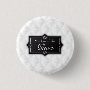 Luxurious Mother of the Groom Wedding Pin Button