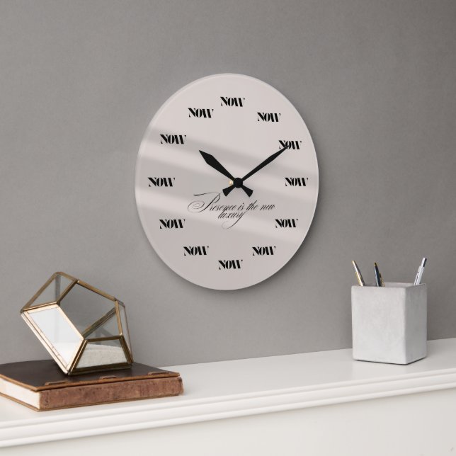 Luxurious "NOW" Wall Clock  (Office)