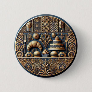 Luxurious Pastry 6 Cm Round Badge