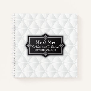 Luxurious Personalised Wedding Guestbook Notebook
