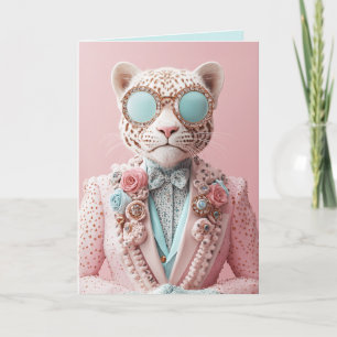 Luxurious Pink Leopard Elegance Invitation