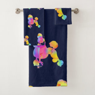 Luxurious Poodle Dog Bath Towel Set