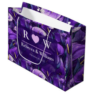 Luxurious Purple Calla Lilies Fantasy Destination Large Gift Bag