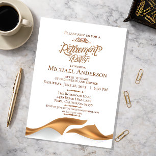 Luxurious Retirement Party Invitation
