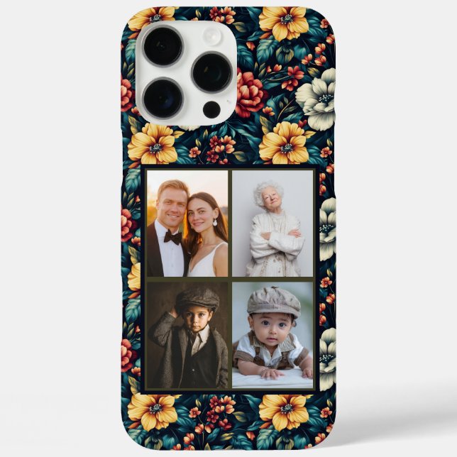 Luxurious Rose Customisable Name Iphone Case (Back)