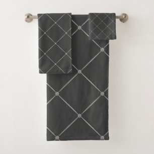 LUXURIOUS Silver Grey HAMPTON TOWEL SET