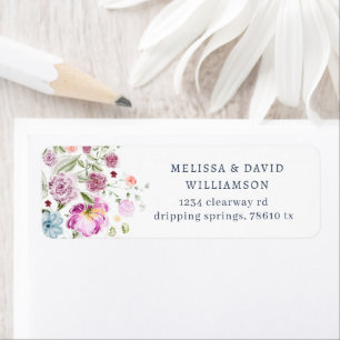 Luxurious Spring Garden Return Address Label
