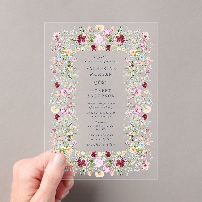 Luxurious Spring Garden Wedding Invitation (Insitu (Handheld))