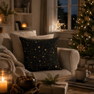 Luxurious Starry Night Accent Pillow