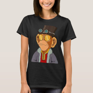 Luxurious Steampunk Ape NFT Themed Steam Punk Monk T-Shirt