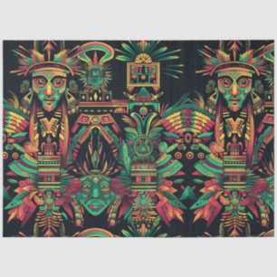 Luxurious Teal "Ancestral Paradigm" Embellished Ti Tissue Paper