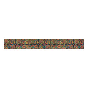 Luxurious Teal "Aztec Dream" Crafting Grosgrain Ri Ribbon