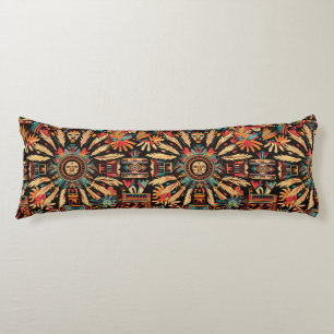Luxurious Teal "Aztec Dream" Plush Body Pillow