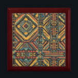 Luxurious Teal "Centuries-Old Geometric Elegance"  Gift Box<br><div class="desc">Dive into the allure of ancient civilisations with this luxurious teal mahogany tile box, adorned with the "Centuries-Old Geometric Elegance" pattern. A masterpiece of artistry, this box is not just a place to store your treasures; it's a treasure in itself. Inspired by the intricate designs and profound craftsmanship of Mesoamerican...</div>
