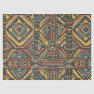 Luxurious Teal "Centuries-Old Geometric Elegance" Tissue Paper