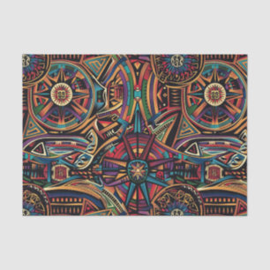 Luxurious Teal "Chronicle of the Ancients" Embosse Tissue Paper