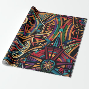 Luxurious Teal "Chronicle of the Ancients" Matte W Wrapping Paper