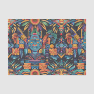 Luxurious Teal "Epochal Symmetry" Craft Tissue Pap Paper