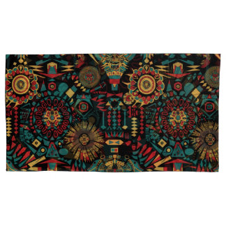 Luxurious Teal "Heritage-Inspired Patterns" King P Pillowcase
