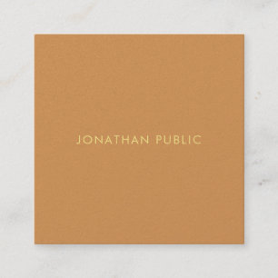 Luxurious Template Modern Elegant Trendy Colours Square Business Card