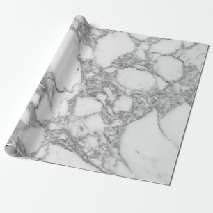 Luxurious white marble stone texture print wrapping paper