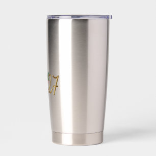 Luxury 2027 Gold and Red Gift Box New Year mug Insulated Tumbler