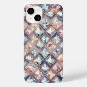 Luxury 3D Crystal Diamond and Rose Gold Shimmering Case-Mate iPhone 14 Case