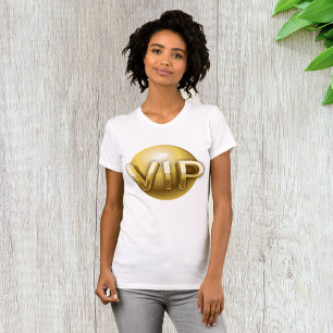 Luxury 3D Gold VIP Emblem T-Shirt