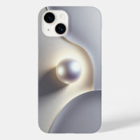 Luxury 3D Minimalist Pearl with Soft Ethereal Glow
