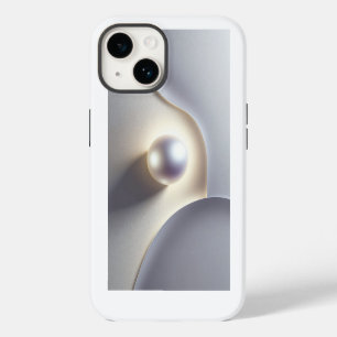 Luxury 3D Minimalist Pearl with Soft Ethereal Glow iPhone 14 Case