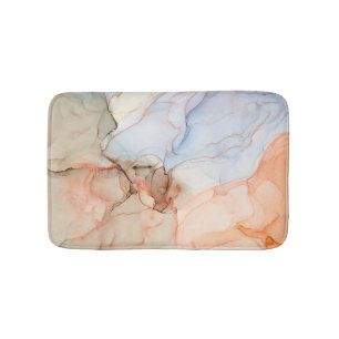 Luxury Abstract: Alcohol Ink Art Bath Mat