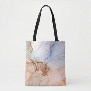 Luxury Abstract: Alcohol Ink Art Tote Bag
