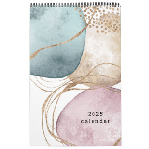 Luxury Abstract Art 2025 Calendar