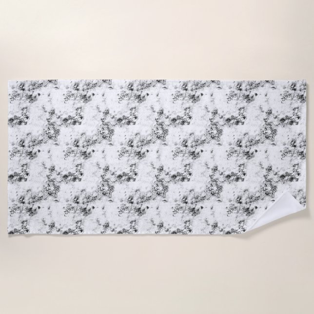 Luxury Abstract Beach Towel Minimalist Chic (Front)