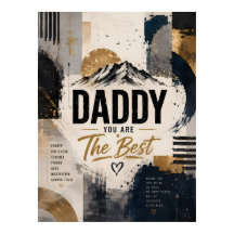 Luxury Abstract Father Appreciation Poster