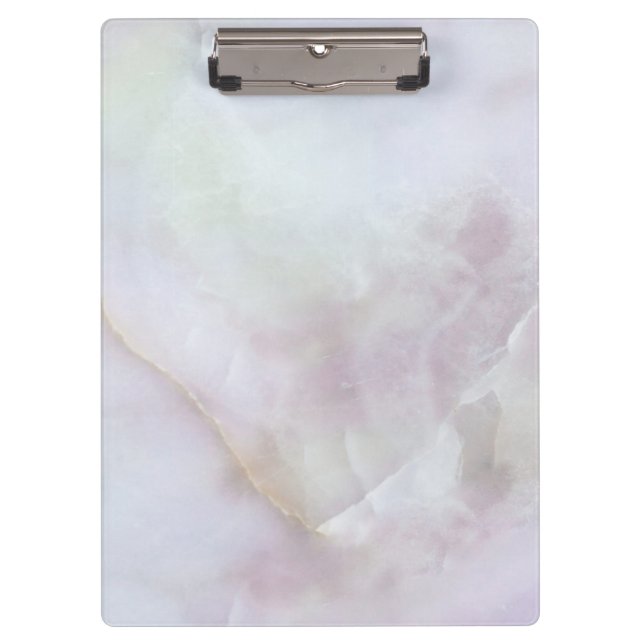 Luxury Abstract Fluid Agate Stone & Crystal Textur Clipboard (Front)