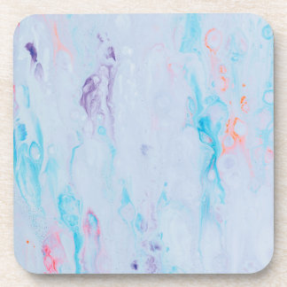 Luxury Abstract Fluid Agate Stone & Crystal Textur Coaster