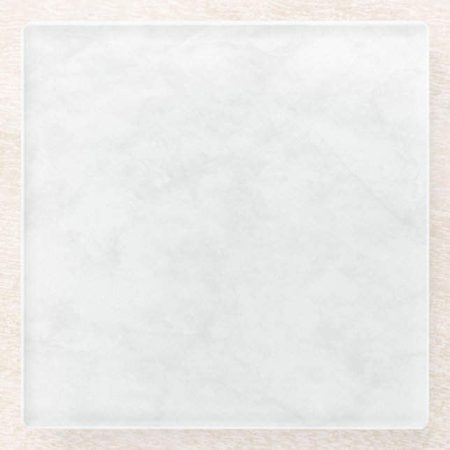 Luxury Abstract Fluid Agate Stone & Crystal Textur Glass Coaster (Front)