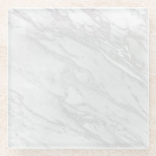 Luxury Abstract Fluid Agate Stone & Crystal Textur Glass Coaster