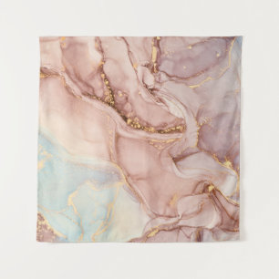 Luxury Abstract Fluid Alcohol Ink Tapestry